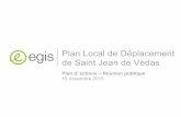 Plan Local de Déplacement de Saint Jean de Védas€¦ · PLD de St Jean de Védas – Présentation du plan dʼactions en réunion publique Novembre 2016 23 Aménagements de mise