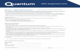 VEEC Assignment Form Part A - Application Form (Return to Quantum Energy … · 2019. 7. 31. · VEEC Assignment Form Part A - Mandatory Form Fields Owner Details First Name Surname
