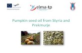 Pumpkin seed oil from Styria and Prekmurje · 2019. 2. 14. · Pumpkin seed oil from Styria and Prekmurje.pptx Author: Inga Berzina Created Date: 4/14/2015 9:23:57 AM ...