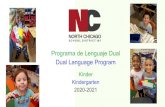 Programa de Lenguaje Dual Dual Language Program · 2020. 5. 14. · Metas del programa de lenguaje dual . Goals of the dual language program. Los estudiantes escuchan, hablan, leen