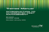 INTRODUCTION TO INTEGRATED PEST MANAGEMENT...Pest managementincludes preventative methods as well as corrective measures, and manages the population of a pest so that it is below damaging