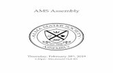 AMS Assembly - Alma Mater Society of Queen's University2019/02/28  · 3 President of the Alma Mater Society Report to Assembly Miguel Martinez February 28, 2019 president@ams.queensu.ca