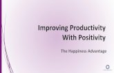 Improving productivity with positivity - Human Resource productivity wit… · goals. H Health & Vitality Eating well, moving regularly and sleeping deeply. Improving Productivity