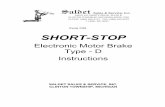Form 1261 SHORT-STOP · performance, operation, or motor life. 1.2 Typical Applications The SHORT-STOP Type D electronic motor brake works with all three-phase and single-phase AC