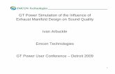 2009 GTPower User Conference - Ivan Arbuckle - Influence ... · Emcon Technologies GT Power User Conference – Detroit 2009. 2 Objective