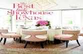 DINING ROOM Showhouse Texas in...Dining room (page 114) Kara Cox’s vision for the dining room offers a modern- day palette—and a bit of 1980s throwback. With two walls of windows,