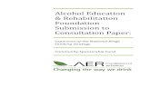 Alcohol Education & Rehabilitation Foundation Submission ......The Alcohol Education & Rehabilitation Foundation (AER Foundation) was established in 2001 by the Commonwealth Government