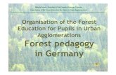 Waldpädagogik in Deutschland - tpl.org.pl · Certificate – Forest pedagogy Forest pedagogy-qualification for foresters Qualification concept created by the “Haus des Waldes”