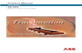 Track Motion IRBT 6003S - ABB Group...Product Manual Track Motion IRBT 6003S IRBT 4003S 3HXD 7111-1 Rev. 8, November 2005