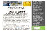 Central Ohio Certified Hazardous Materials Managers · Web view8 Hour HAZWOPER refresher certificate will also be provided to those who request it, but must fully attend the three