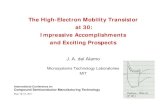 The High-Electron Mobility Transistor at 30: Impressive … · 2013. 4. 16. · The High-Electron Mobility Transistor at 30: Impressive Accomplishments and Exciting Prospects J. A.