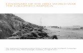 CENTENARY OF THE FIRST WORLD WAR THE GALLIPOLI … · the Gallipoli Campaign. We pray that their example may continue to inspire us to strive for the common good, that we may build