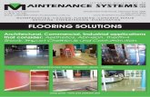 FLOORING SOLUTIONS - Maintenance Systems · 2015. 11. 6. · AINTENANCE SYSTEMSPTY LTD Economical clear finishes - chemical - epoxy - urethane WATERPROOFING •COATING •FLOORING