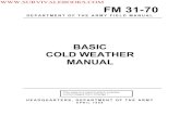 FM 31-70 manuals/1968 US Army Vietnam...FM 31-70 DEPARTMENT OF THE ARMY FIELD MANUAL BASIC COLD WEATHER MANUAL HEADQUARTERS, DEPARTMENT OF THE ARMY APRIL 1968 This copy is a reprint