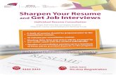 Sharpen Your Resume and Get Job Interviews · 2016. 5. 17. · Sharpen Your Resume and Get Job Interviews Click here On-line Registration SCOPE/1/16/05/2320 3442 5433 Individual Resume