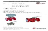 BTA für KN, Kugelwelle und ENVIPACK, deutsch...KN-S/F, KNP-S/F Ball Valve with ball/stem unit or Al 2 O 3 ball / stem and Richter ENVIPACK universal packing SHULHV KN/F, KNP/F, KND/F,