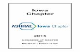 Iowa Chapterashraeiowa.org/wp-content/uploads/2014/06/2015-ASHRAE... · 2019. 11. 16. · IOWA CHAPTER – ASHRAE (2015-2016) OFFICERS Matt Gumm President Andrew Pospisal Vice-President
