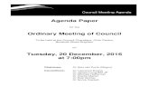Agenda of Ordinary Council Meeting - 20 December 2016...Bayside City Council Ordinary Council Meeting - 20 December 2016 Page 5 of 200 1. Prayer O God Bless this City, Bayside, Give