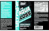 AQUA LOSS Product Highlights SERIES SUPPLEMENT ......Serving Size: 4 Capsules Servings per Container: 20 Amount per serving % DV Magnesium (as Magnesium Taurate) 11mg 2% Potassium