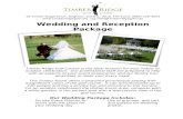 Wedding and Reception - Timber Ridge Golf Course · Web viewWedding and Reception Package Timber Ridge Golf Course is the ideal location for your indoor or outdoor celebration. Our