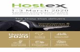 Hostex 2020 Face-to-face - IMEX Management … · Hostex 2020 provides the ideal platform for industry professionals to connect with their target markets. Retail, food service and