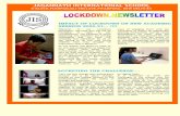 IMPACT OF LOCKDOWN ON NEW ACADEMIC SESSION ......JAGANNATH INTERNATIONAL SCHOOL D-BLOCK,PUSHPANJALI ENCLAVE,PITAMPURA, NEW DELHI-83 Welcome to our Lockdown Newsletter. We hope that