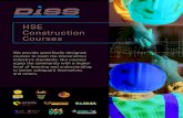 HSE Construction Courses · 2020. 7. 22. · HSE Construction Courses We provide specifically designed courses to meet the Construction Industry’s standards. Our courses equip the
