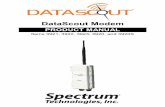 DataScout Modem - Spectrum Technologies · 2016. 8. 16. · 8. Click the “Save” button on the Wireless Configuration Sum-mary screen to bring up the Wireless Settings screen.