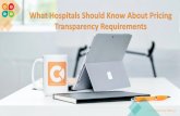 What Hospitals Should Know About Pricing Transparency ......FY19 Final Rule/ Responses to FAQs Executive Order CY20 Final Rule Effective January 1, 2019, ... machine readable disclosure.