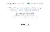 The Pharmacist in Primary Care An ... - University of Exeter€¦ · Campus, University of Exeter, Exeter EX1 2LU Dr Jo Butterworth, GP & In-Practice Fellow Primary Care Research
