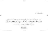 Professional Studies Primary Education · 2014. 3. 24. · Professional Studies in Primary Education Edited by Hilary Cooper 2nd Edition Education at SAGE SAGE is a leading international