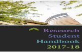 3FTFBSDI 4UVEFOU )BOECPPL · 2017. 10. 20. · Welcome to research degree study at the University of Gloucestershire. As research students you form a valuable part of the University’s