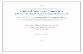 United States of America - whitehouse.gov...2 United States of America Midterm Self-Assessment Report Second Open Government National Action Plan 2013-2015 Introduction and Background