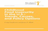Childhood Food Insecurity in the U.S.: Trends, Causes, and ... · by two-thirds, from 0.9 percent in 2007 to 1.5 per-cent in 2008. Second, despite the ofﬁcial end of the Great Recession