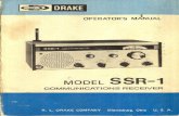 Receiver Drake SSR-1 Operator's Manual - RigPixDRAKE SPECIFICATIONS 0.5 to 30 MHz in 30 each MHz with 10 kHz cw, AM. At 10 dB S+N/N sse FREQ. 0.5 -2 MHz — ao MHz 0.5 —2 MHz 2 —