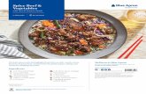 Spicy Beef & Vegetables blueapron · 1 Cook the rice • In a small pot, combine the rice, a big pinch of salt, and 3/4 cup of water. Heat to boiling on high. • Once boiling, reduce