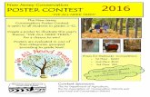 New Jersey Conservation POSTER CONTEST 2016 · your poster. Leave a 1 inch border of white space at the edges of the poster; lettering should not run on to the edges. 4. The poster