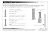 MIS009-Lamp Post Instructionspdf.lowes.com/installationguides/673995583508_install.pdf · Decorative Post (Liberty & Signature) Post/Lamp Mount (3in diameter steel post) Liberty Lamp