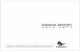 ANNUAL REPORT 2016-17cranessoftware.com/downloads/investor/annual_report/...Cranes Softwar e International Limited Annual Report 2016 - 2017 4 DIRECTORS REPORT - 2017 Dear Member,