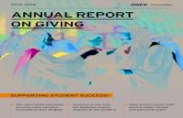 Foundation ANNUAL REPORT ON GIVING...NSCC Enactus teams make positive impact through entrepreneurial action 2015–2016 Foundation ANNUAL REPORT ON GIVING SUPPORTING STUDENT SUCCESS!