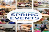 ADA PUBLIC LIBRARY SPRING EVENTSAPRIL EVENTS The Magic of Dr. Seuss April 4 at 10:30 AM Dive into the wacky and wonderful world of Dr. Seuss with this performance of magic, story-telling