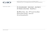 GAO-20-637, Fannie Mae and Freddie Mac: Efforts to Promote … · 2020. 9. 8. · Fannie Mae and Freddie Mac are government-sponsored enterprises regulated by FHFA that buy and pool