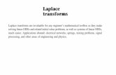 PowerPoint Presentationqu.edu.iq/eng/wp-content/uploads/2015/12/Laplace-Lectuer... · 2015. 12. 27. · Laplace transforms are invaluable for any engineer's mathematical toolbox as