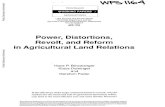 Power, Distortions, Revolt, and Reform in Agricultural ...€¦ · Landowning land, redistributive land reform, and groups have used coercion and distortions in decollectivization.