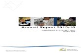 Annual Report 2015-16...State Service Annual Report 2015-16 of 53 4 The last 12 months have seen State Service employees tested by a number of significant events, such as the response