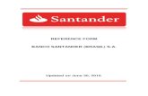 REFERENCE FORM BANCO SANTANDER (BRASIL) S.A. · 6/30/2010  · BM&FBOVESPA BM&FBOVESPA S.A. – Stock, Commodities and Futures Exchange. BNDES National Bank of Economic and Social