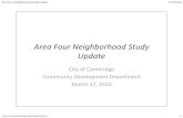 Area Four Neighborhood Study Update - Cambridge/media/Files/CDD/...Area Four Neighborhood Study Update 3/27/2010 . Small Business in Area Four. Information Industry 1% . Entertainment