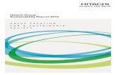 Hitachi Group Sustainability Report 2013 · The Hitachi Group Sustainability Report is published annually. External Evaluations We were selected in September 2012 for the Dow Jones
