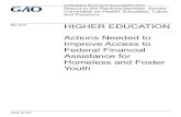 May 2016 HIGHER EDUCATION · 2016. 5. 19. · Ranking Member, Senate Committee on Health, Education, Labor, and Pensions May 2016 HIGHER EDUCATION Actions Needed to Improve Access