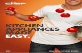 KITCHEN APPLIANCES MADE EASY. · COOKTOPS MADE EASY. If you want straightforward solutions, choose from the range of Chef gas, ceramic or electric hobs. All surfaces are easy to clean